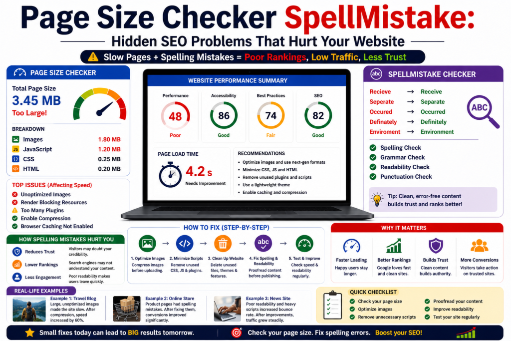 Page Size Checker SpellMistake: Hidden SEO Problems
