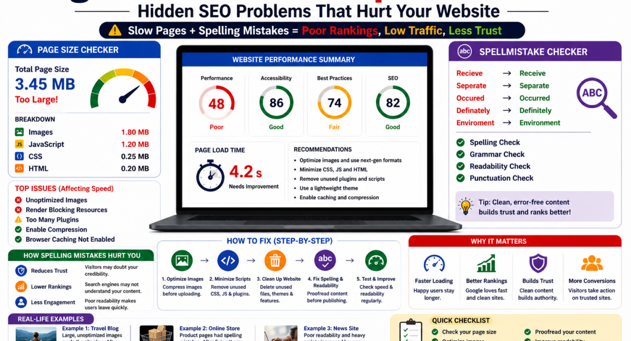 Page Size Checker SpellMistake: Hidden SEO Problems