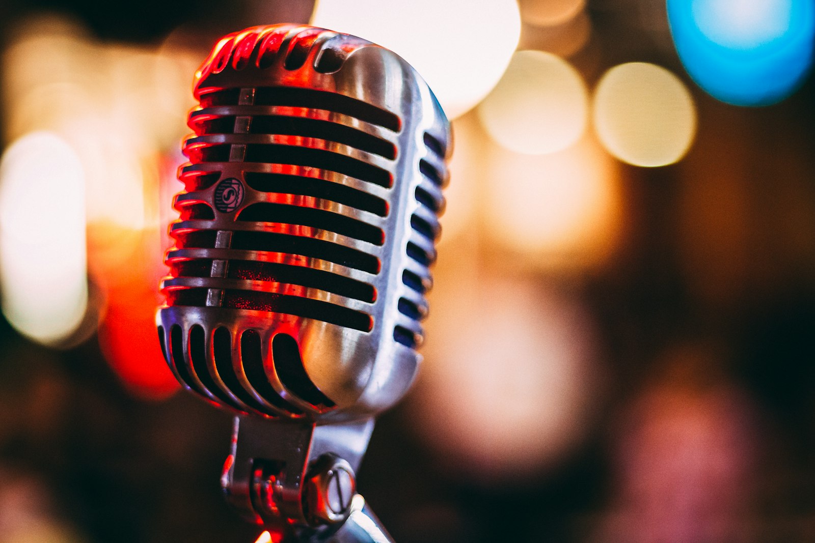 Microphone on a worship stage - Victoria Orenze and Nathaniel Bassey's Ascend